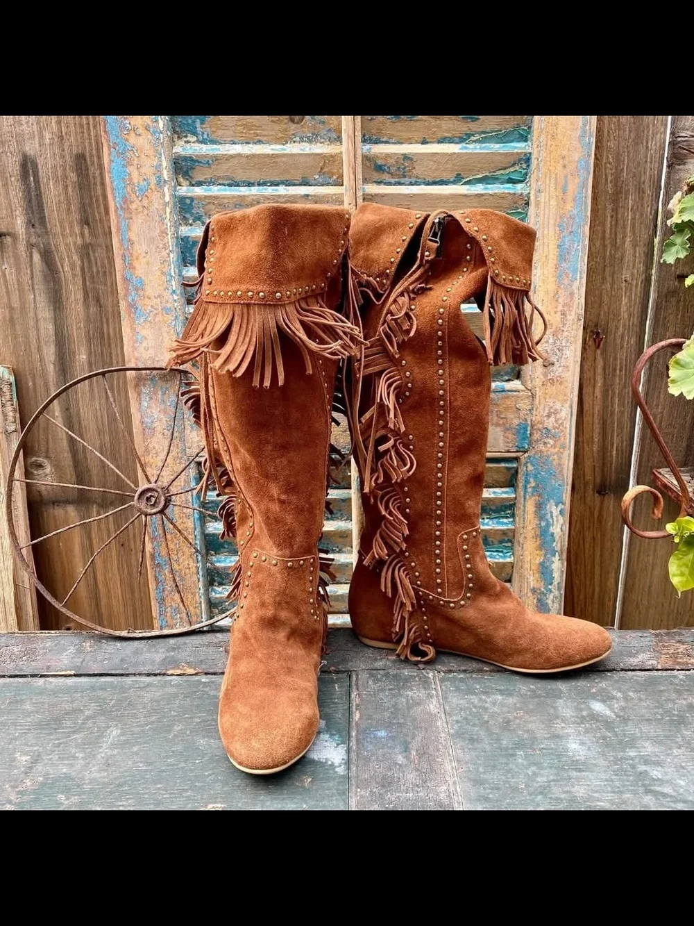 Jeffrey Campbell Joplin 2 Fringe Studded Boots